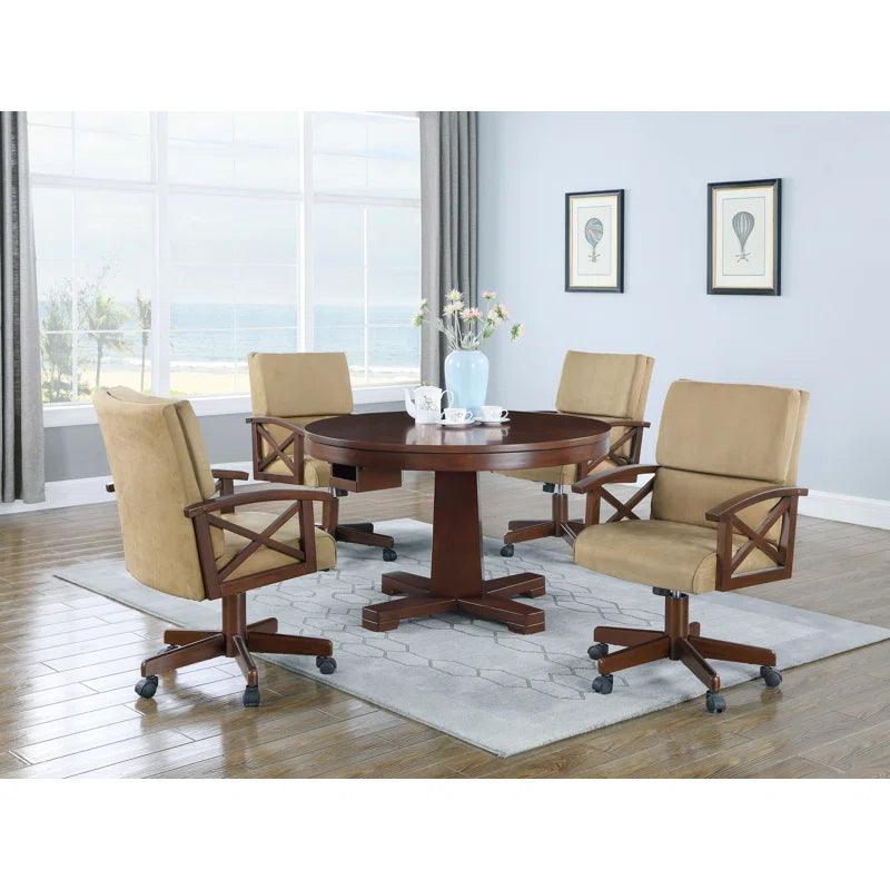 5 - Piece Pedestal Dining Set - Ouch Cart 