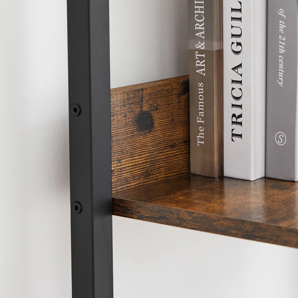 Steel Ladder Bookcase, Bookself for Home Office