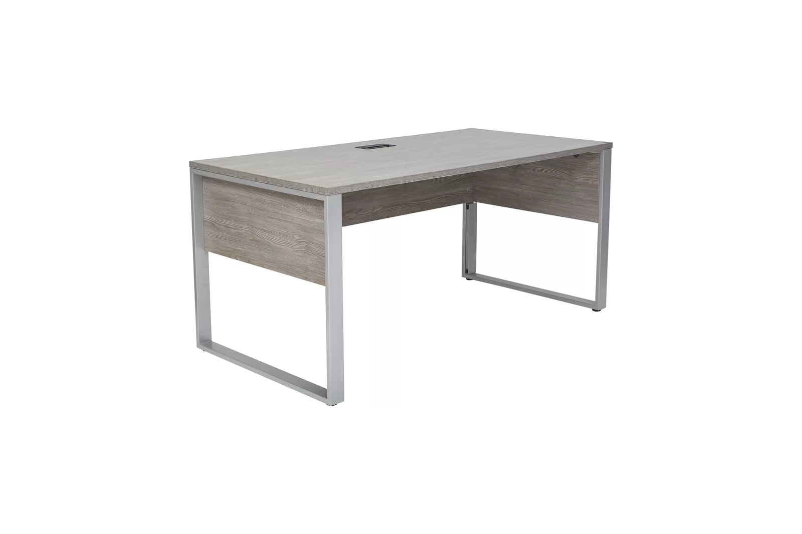 Contemporary Chic: Metal Base Writing Desk with Minimalist Design