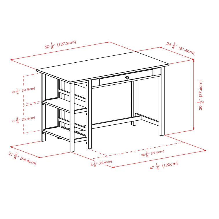 Solid Wood Base Writing Desk