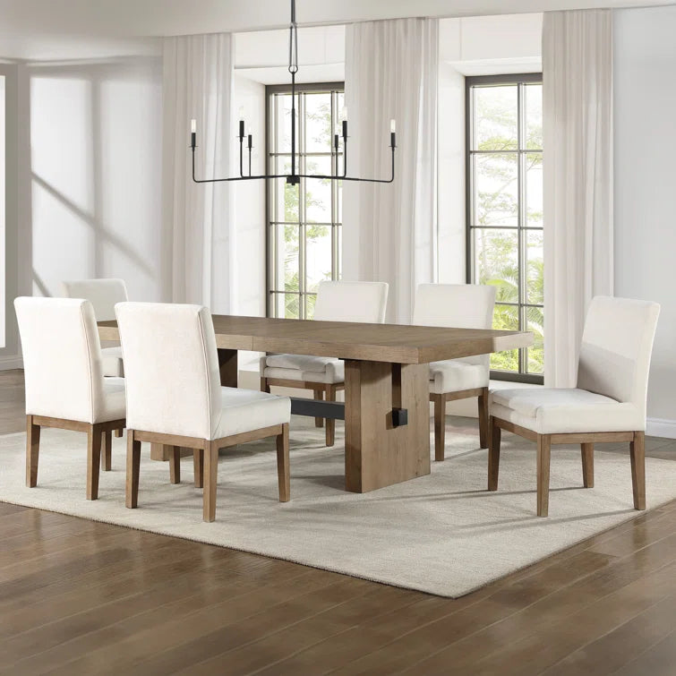 Extendable Trestle Dining Set