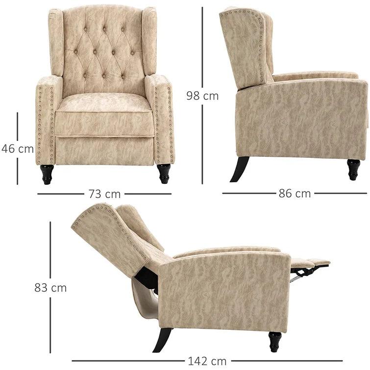 Melcher Upholstered Manual Recliner