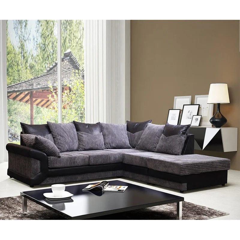 Mellville Vegan Leather Corner Sofa Chaise