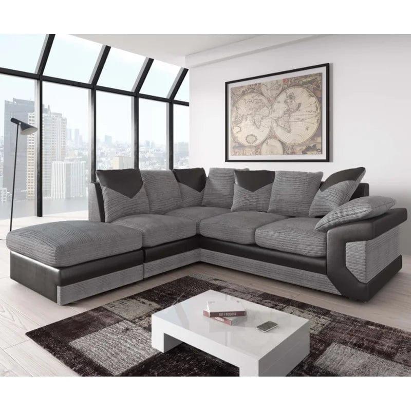 Mellville Vegan Leather Corner Sofa Chaise - Ouch Cart 
