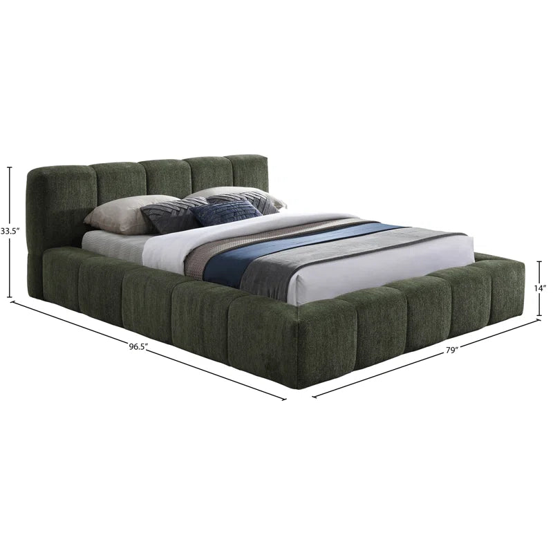 Mesan Chenille Fabric Bed
