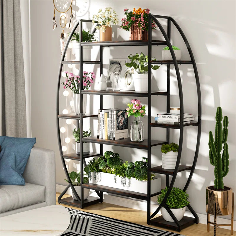 Metal Plant Stand Multi-Tiered Flower Pot Rack For Garden Patio