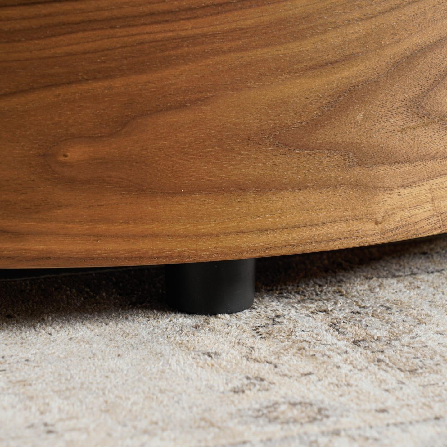 Bentwood with Walnut Veneer Mika Side Table - Ouch Cart 