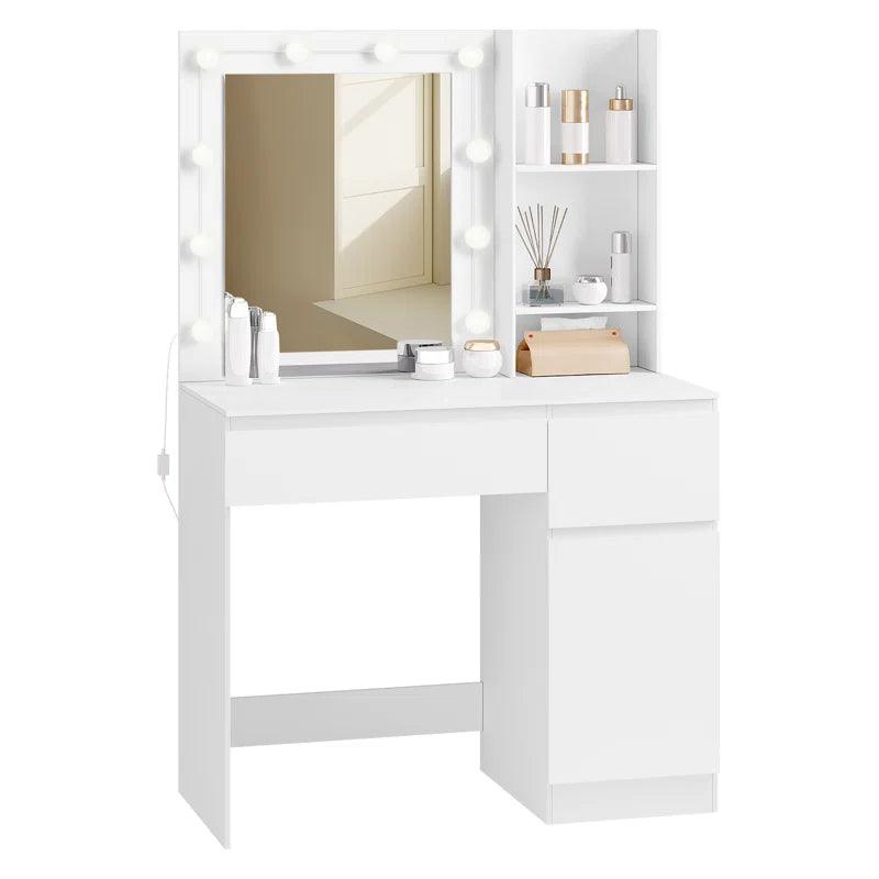 Zofia Dressing Table with Mirror - Ouch Cart 