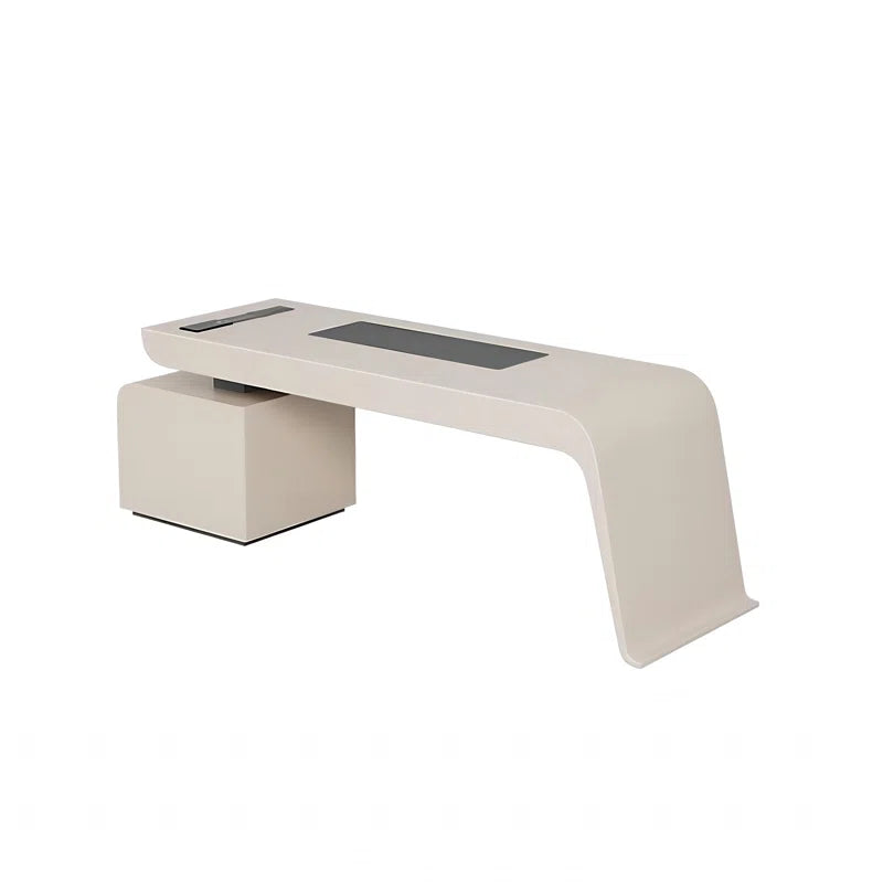 Modern Storage Desk with Built-In Power Strip & USB Ports | Heavy-Duty Eco-Friendly Furniture