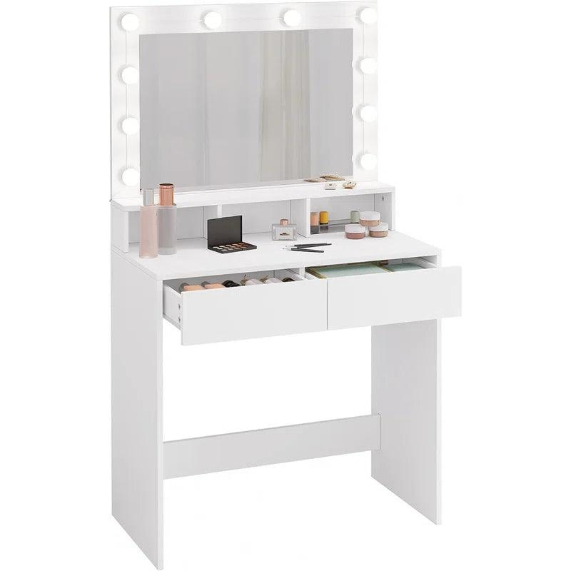 Lauri Dressing Table with Mirror - Ouch Cart 