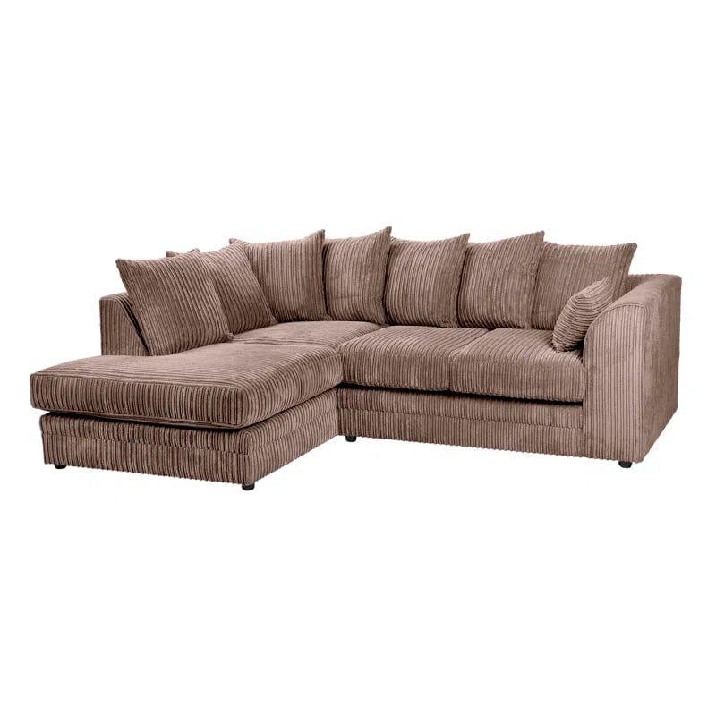 Moana 3 - Piece Upholstered Corner Sofa Chaise with Ottoman - Ouch Cart 