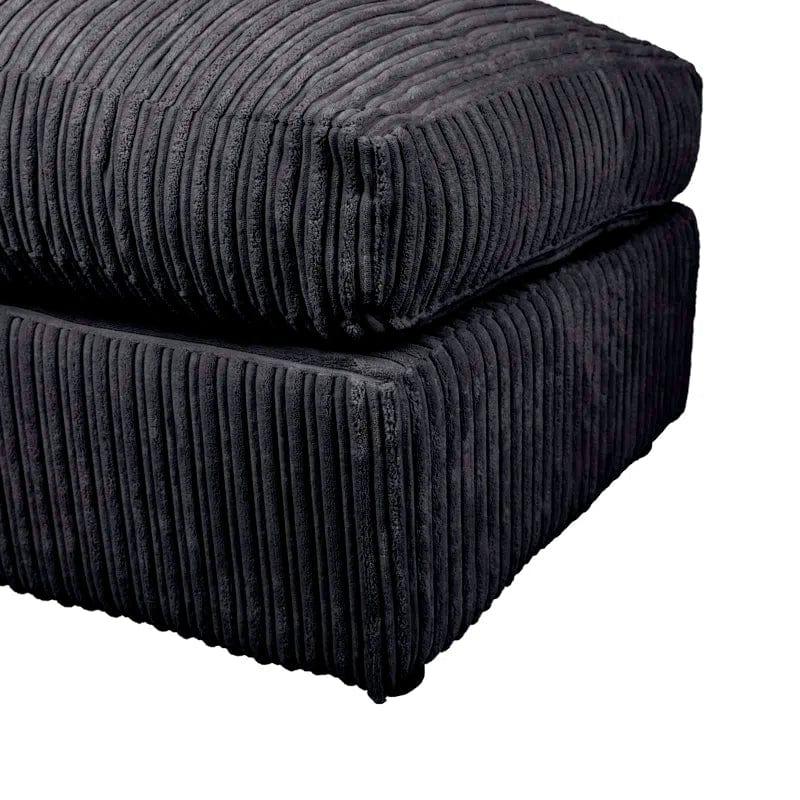 Moana 3 - Piece Upholstered Corner Sofa Chaise with Ottoman - Ouch Cart 