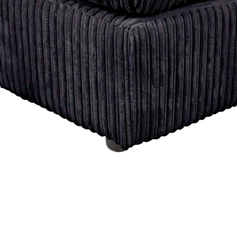 Moana 3 - Piece Upholstered Corner Sofa Chaise with Ottoman - Ouch Cart 