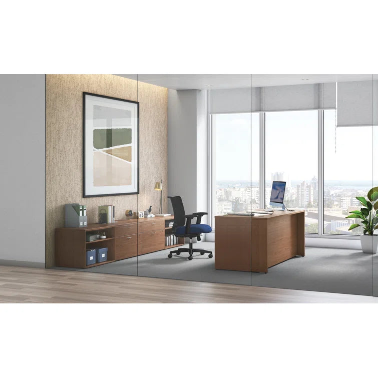 "Spacious & Functional: 60" Double Pedestal Desk for Efficient Workspaces"