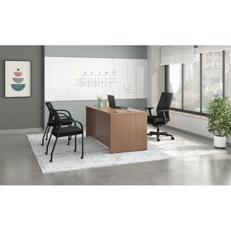 "Spacious & Functional: 60" Double Pedestal Desk for Efficient Workspaces"