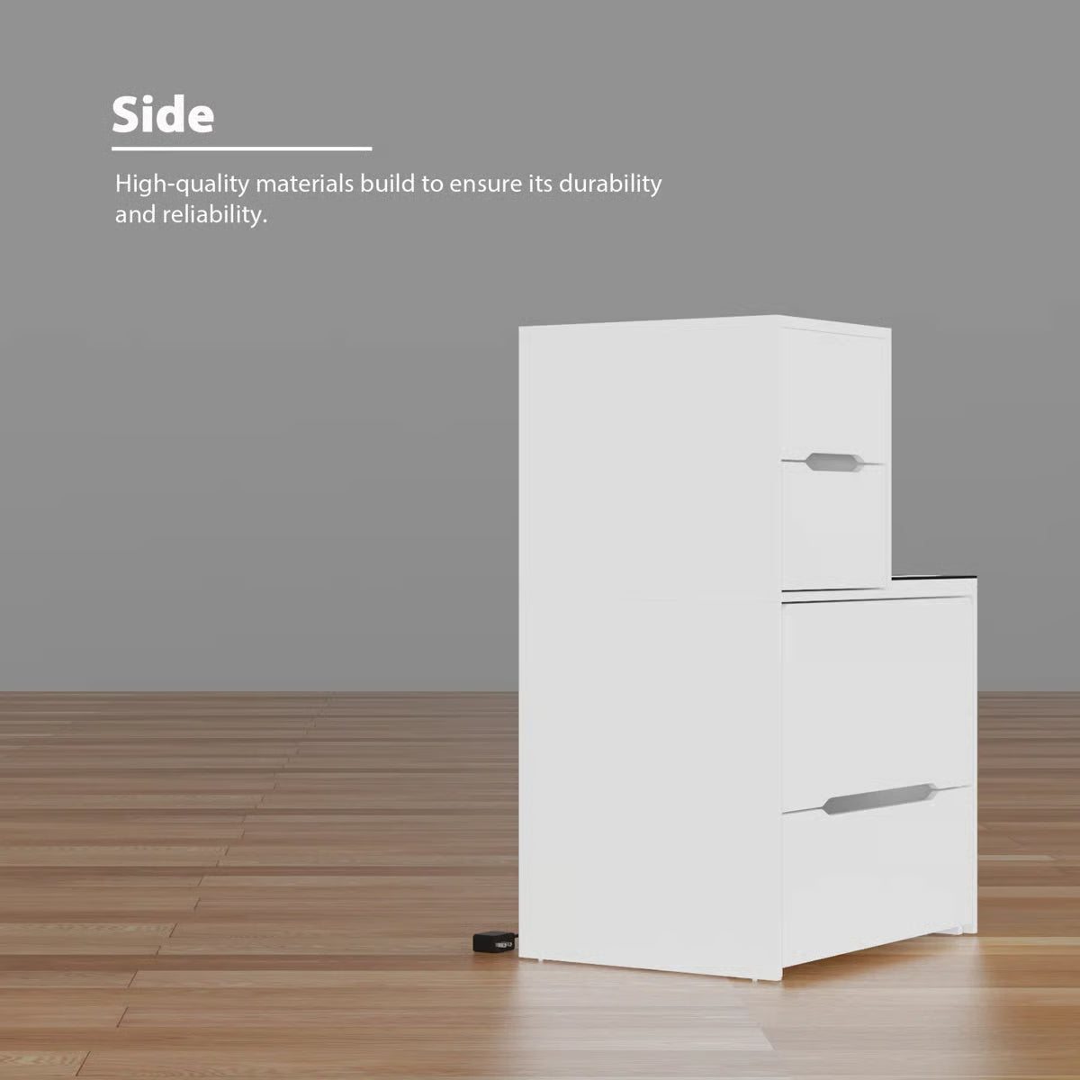 Modern 2-Drawer Flip-Top Makeup Vanity Table With Wireless Charging, LED Mirror, Upholstered Stool, White Socket