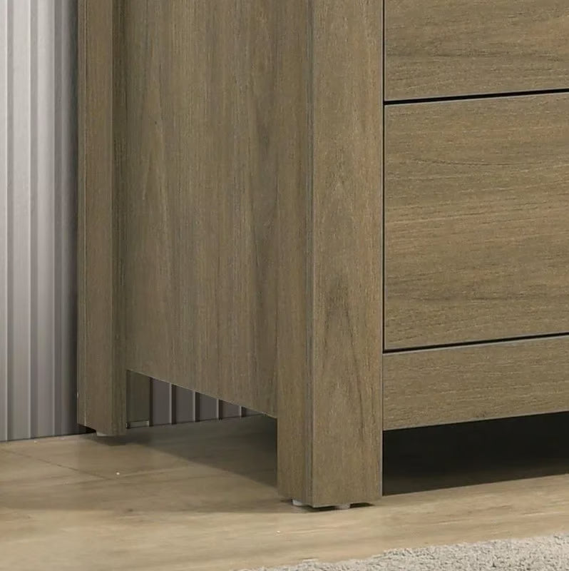 Modern Coffee Gray Oak Dresser -OUCH CART |Dressing table