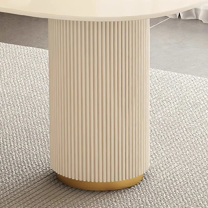 Modern Minimalist Sintered Stone Executive Desk with 3-Drawer Storage Cabinet | Heat & Scratch Resistant Office Table