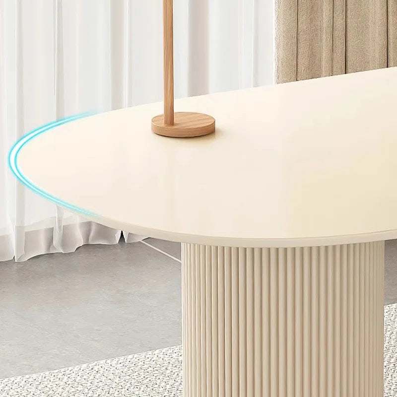 Modern Minimalist Sintered Stone Executive Desk with 3-Drawer Storage Cabinet | Heat & Scratch Resistant Office Table