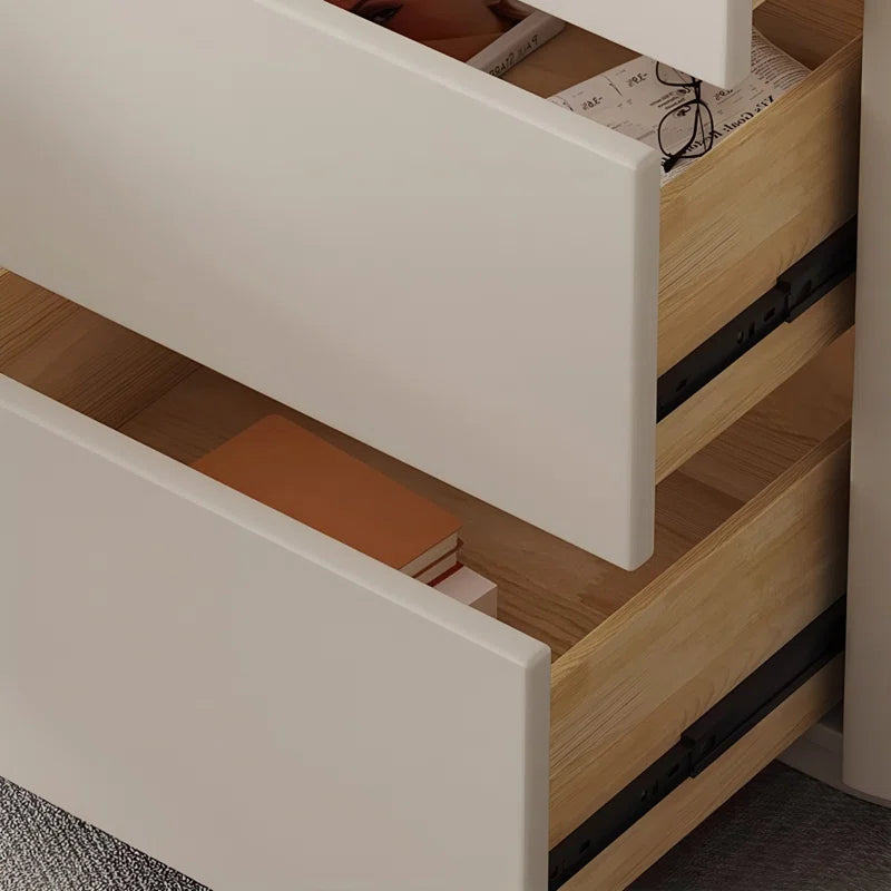 Modern Office Desk with 3-Drawer Storage Cabinet | Extra-Thick Desktop Study & Computer Table