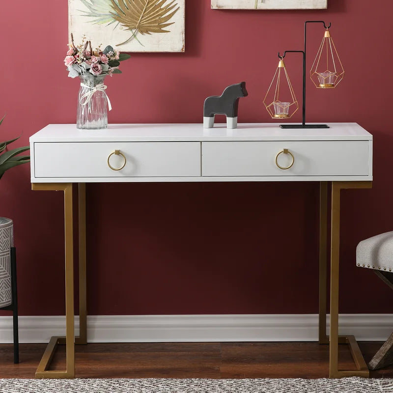 Writing and Computer Desk with 2 Drawers
