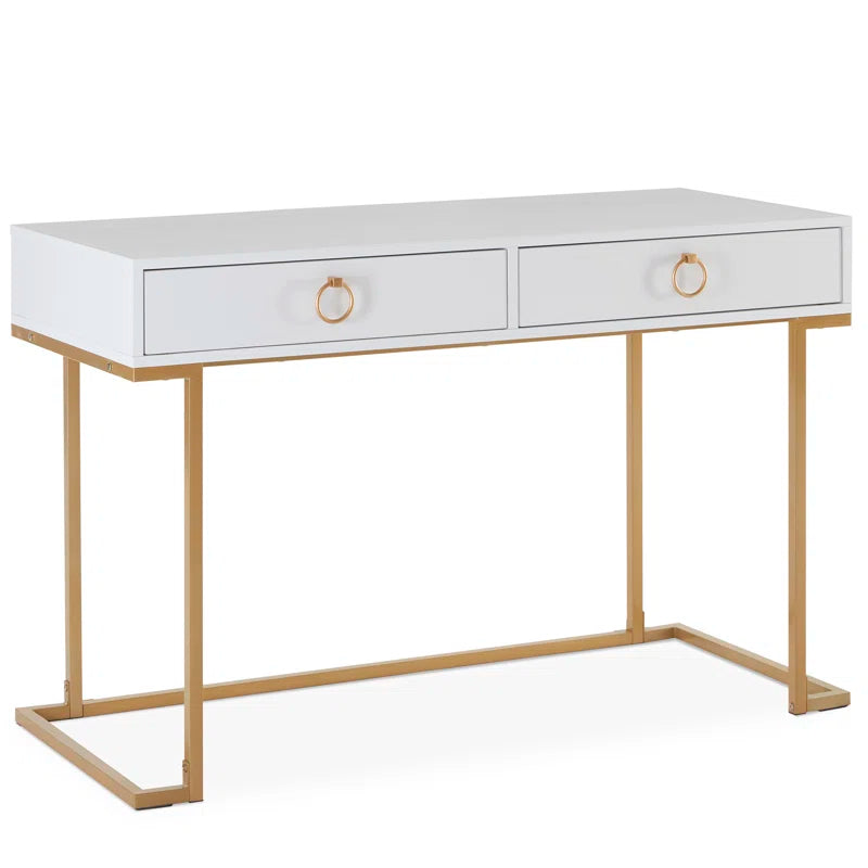 Writing and Computer Desk with 2 Drawers
