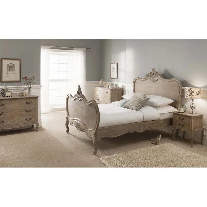 Montpellier Blanc Antique French Bed (Size: King) - Ouch Cart 