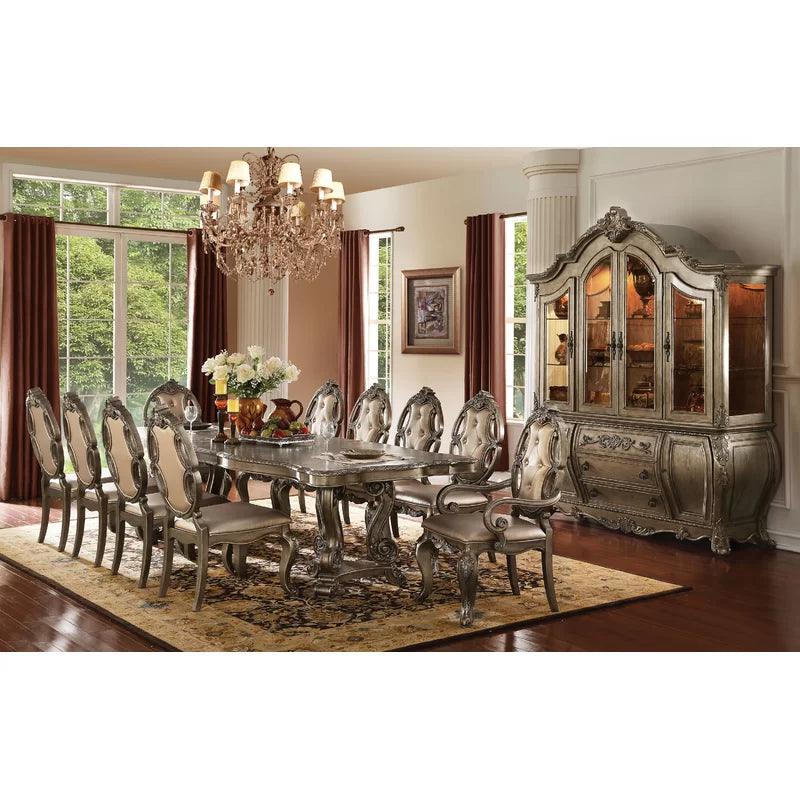 11 - Piece Extendable Double Pedestal Dining Set - Ouch Cart 