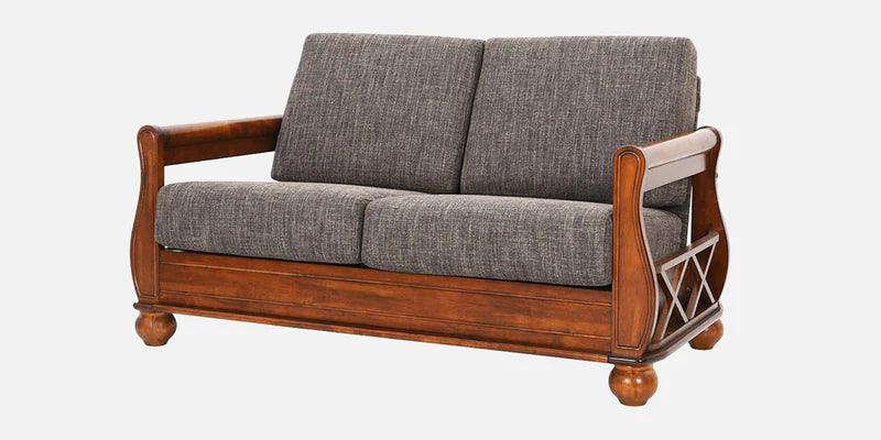 Solid Wood 2 Seater Sofa in Brown Colour - Ouch Cart 