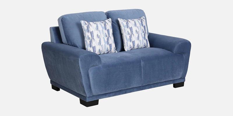 Velvet 2 Seater Sofa In Powder Blue Colour - Ouch Cart 