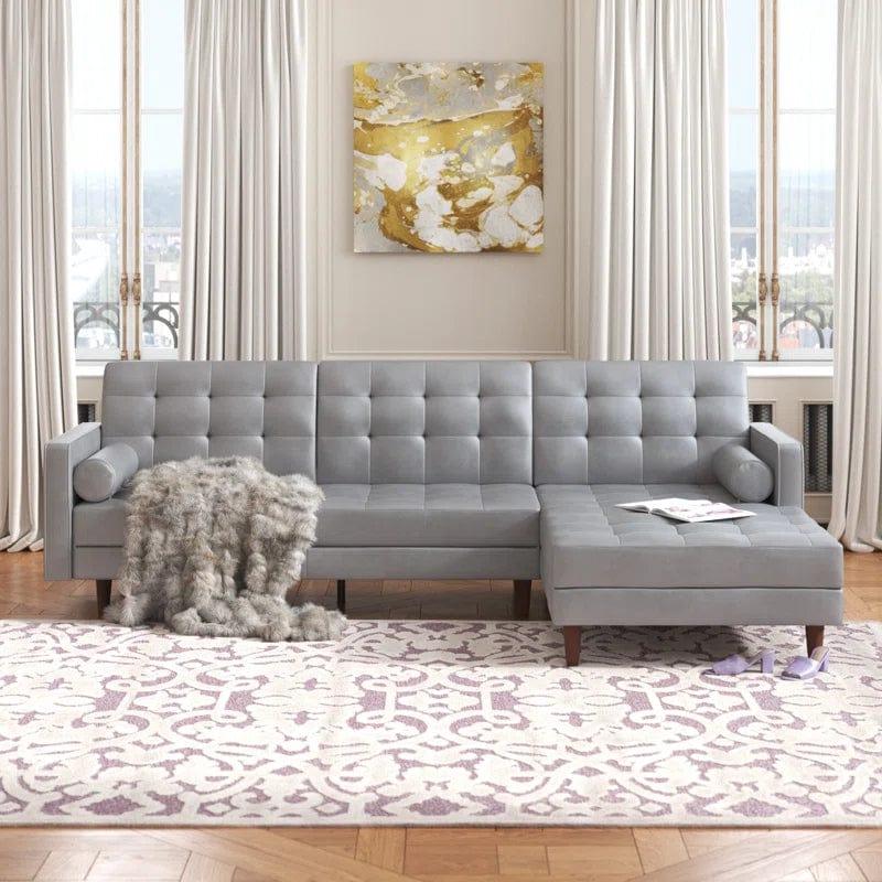Nazarene 3 - Piece Upholstered Corner Sofa Chaise - Ouch Cart 