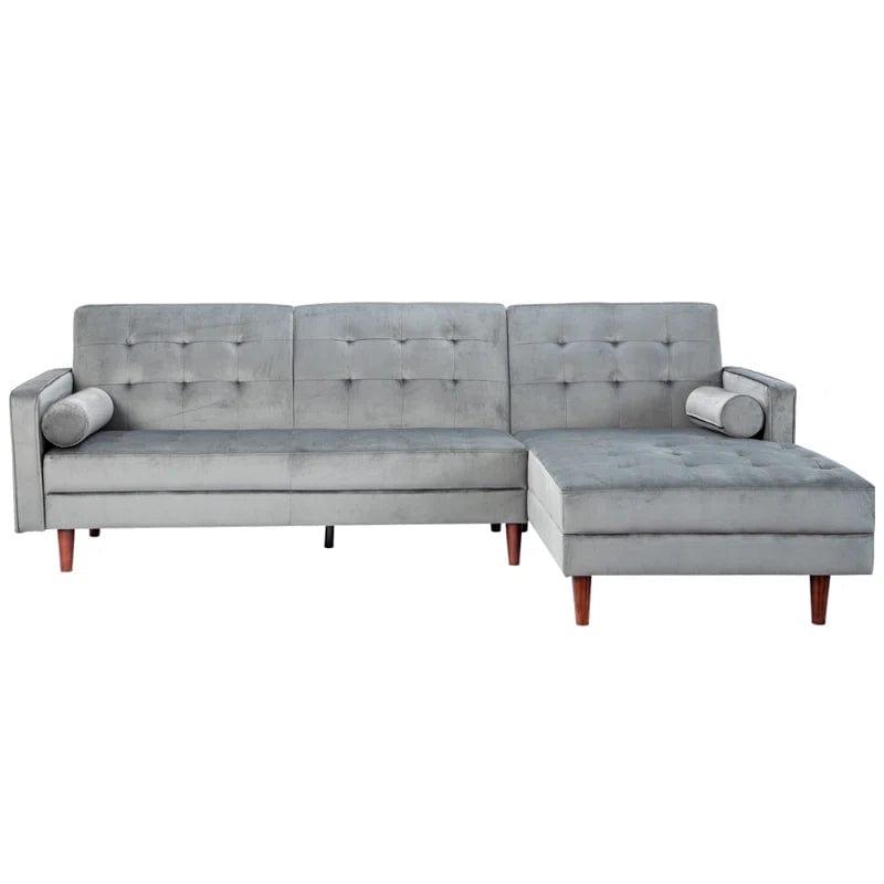 Nazarene 3 - Piece Upholstered Corner Sofa Chaise - Ouch Cart 
