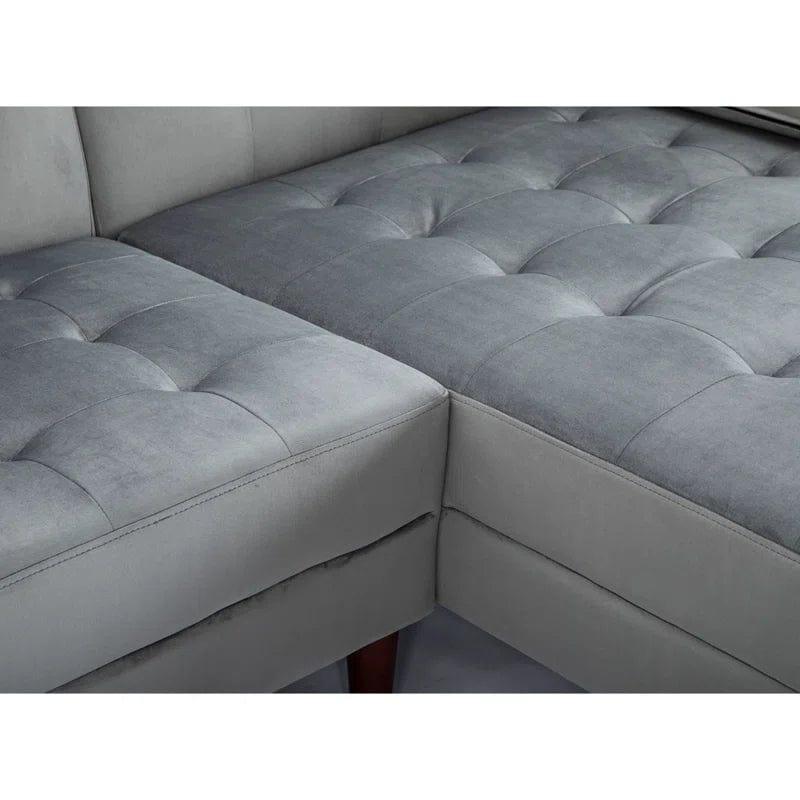 Nazarene 3 - Piece Upholstered Corner Sofa Chaise - Ouch Cart 
