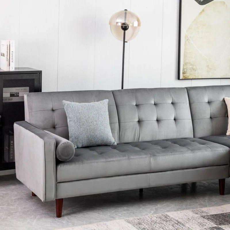 Nazarene 3 - Piece Upholstered Corner Sofa Chaise - Ouch Cart 