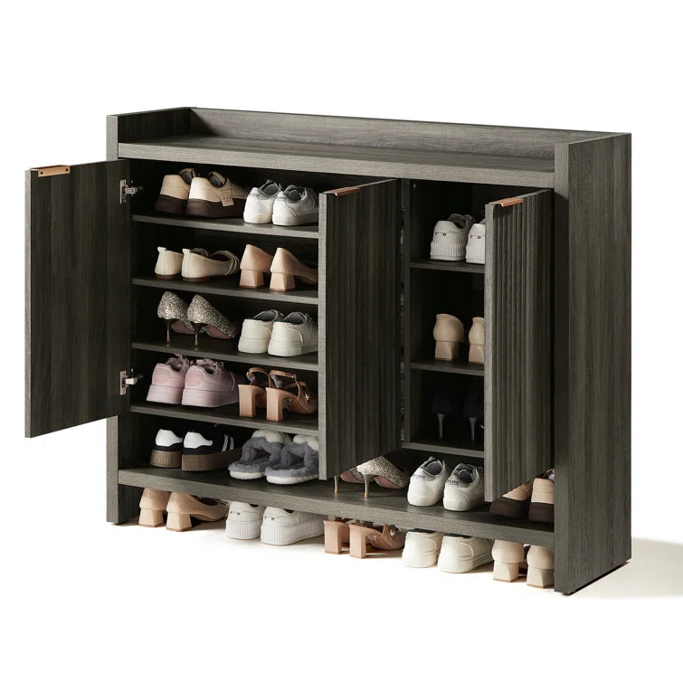 24 Pair Shoe Storage Cabinet