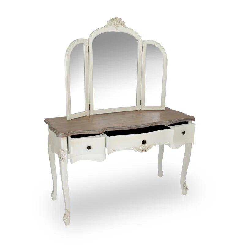 Ren Dressing Table with Mirror - Ouch Cart 