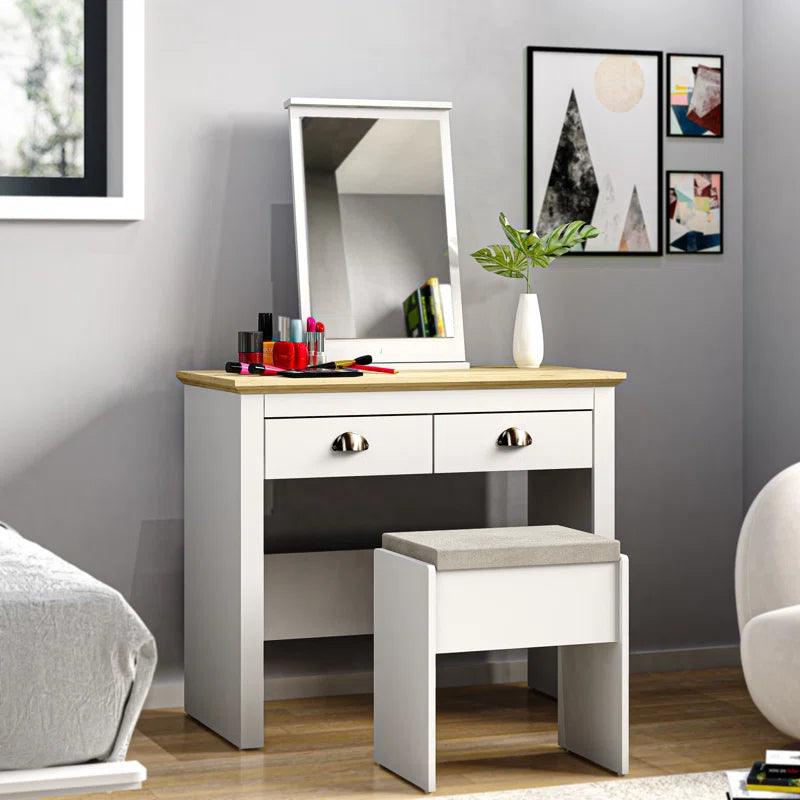 Diego Dressing Table with Mirror - Ouch Cart 