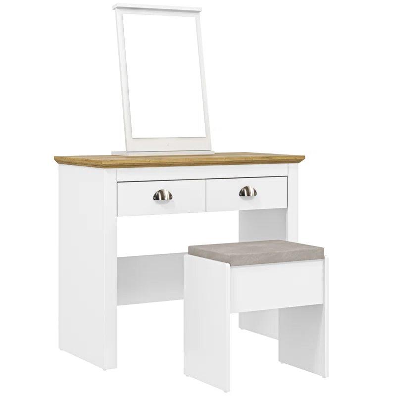 Diego Dressing Table with Mirror - Ouch Cart 