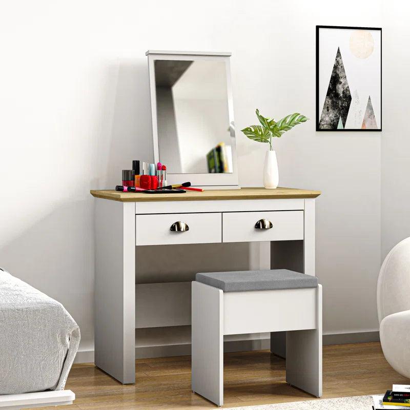 Diego Dressing Table with Mirror - Ouch Cart 