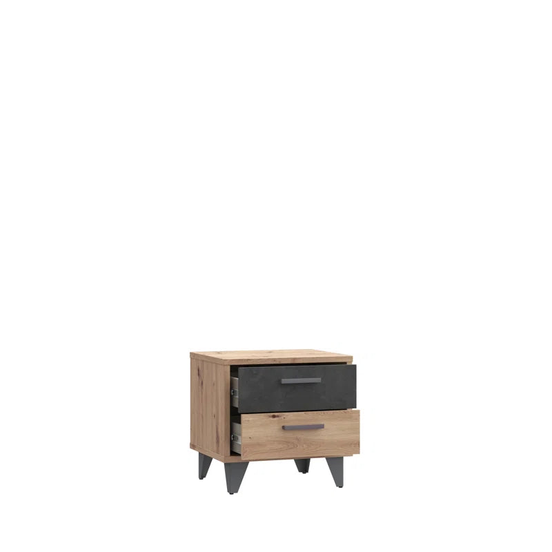 Elliott 2 Drawer Bedside Table