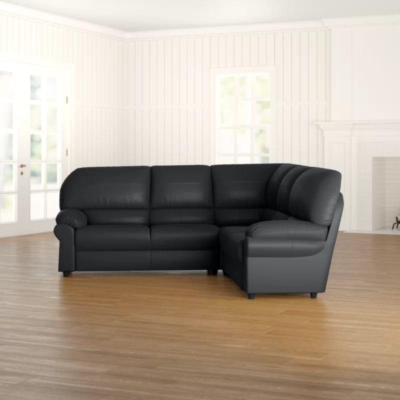 Orchard Lane 3 - Piece Vegan Leather Corner Sofa