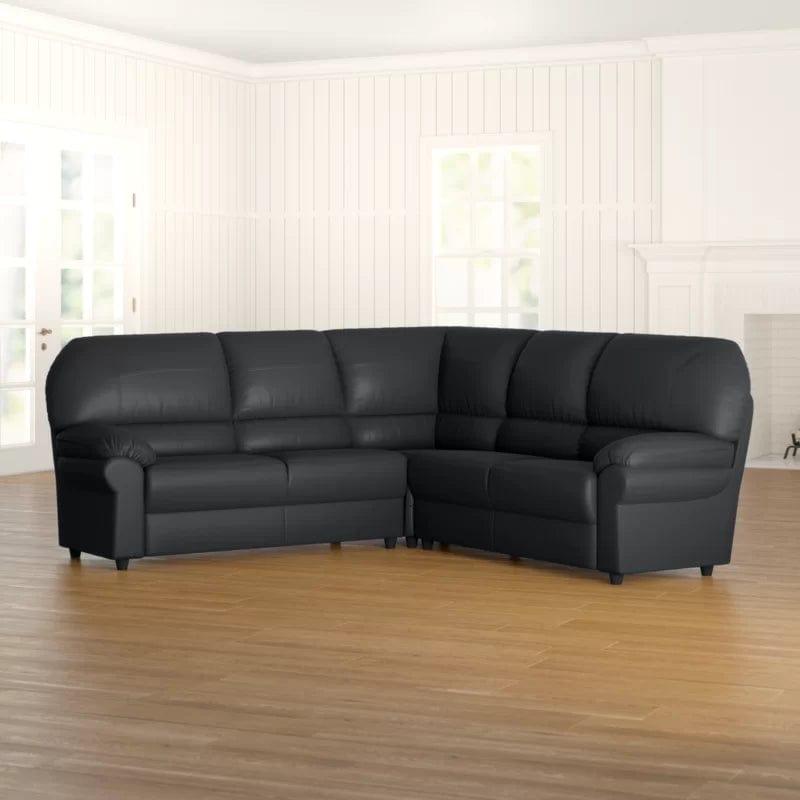 Orchard Lane 3 - Piece Vegan Leather Corner Sofa