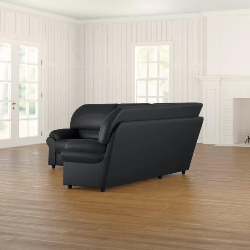 Orchard Lane 3 - Piece Vegan Leather Corner Sofa