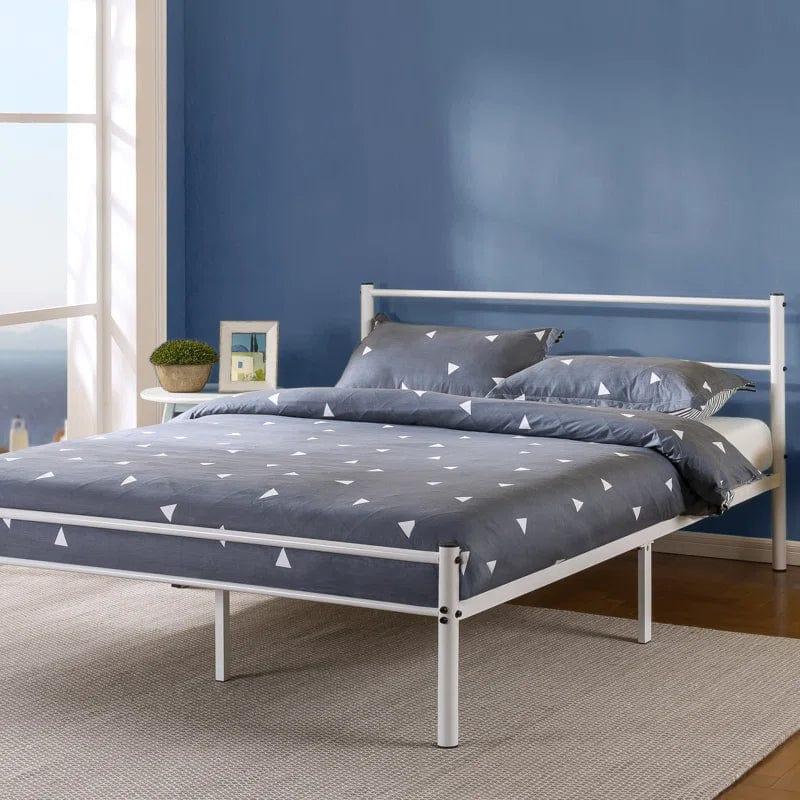 Otelia Premium Steel Bed Frame With Headboard - Ouch Cart 