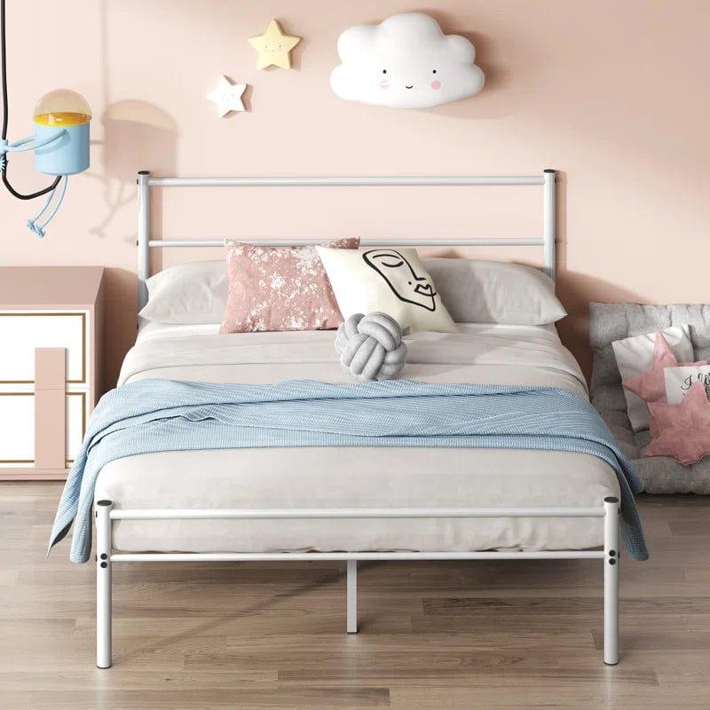 Otelia Premium Steel Bed Frame With Headboard - Ouch Cart 