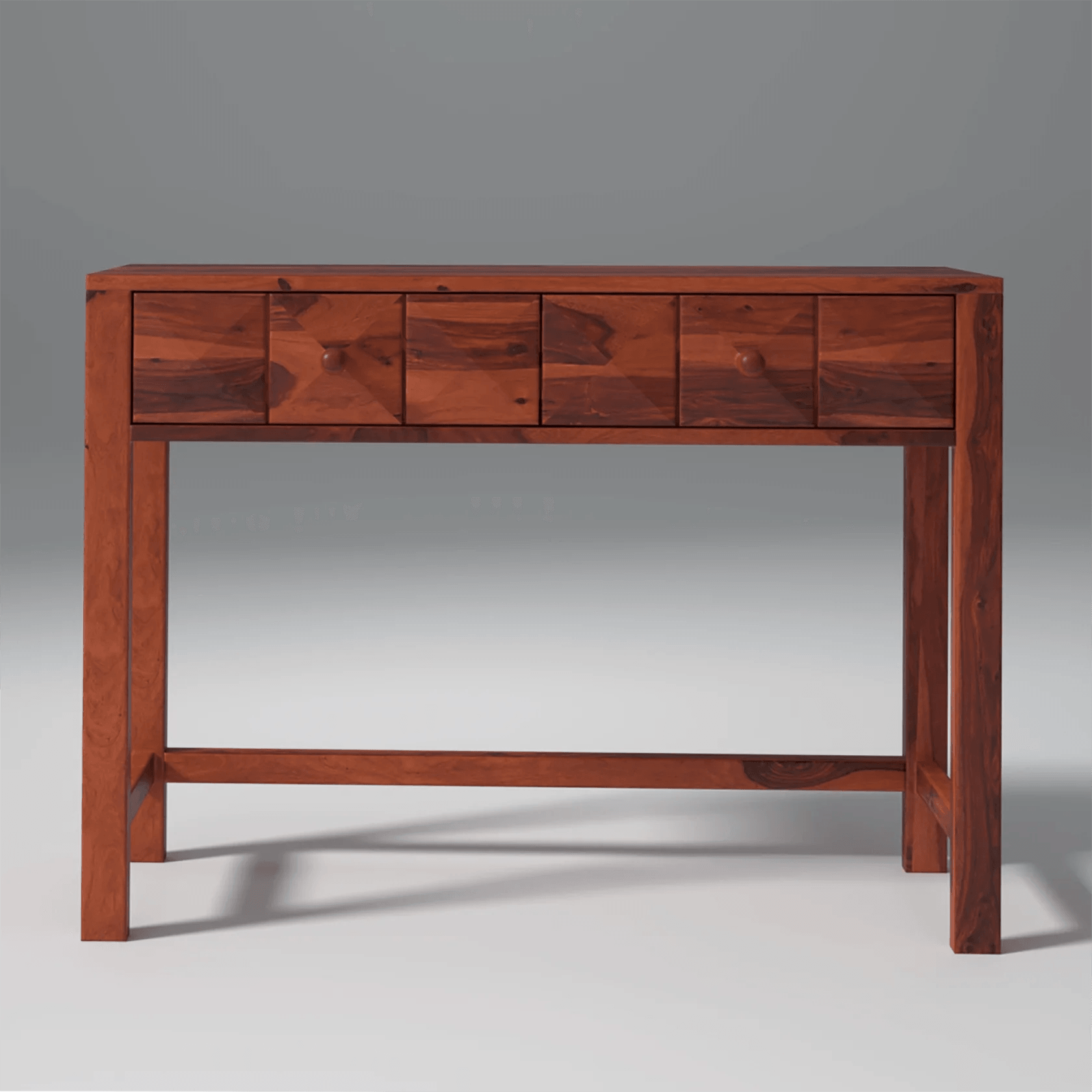 Pluto Sheesham Wood Console Reddish Rosewood