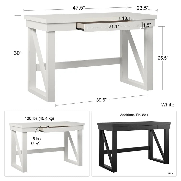 "Elegant Efficiency: Bixby Office Desk for a Stylish Workspace"