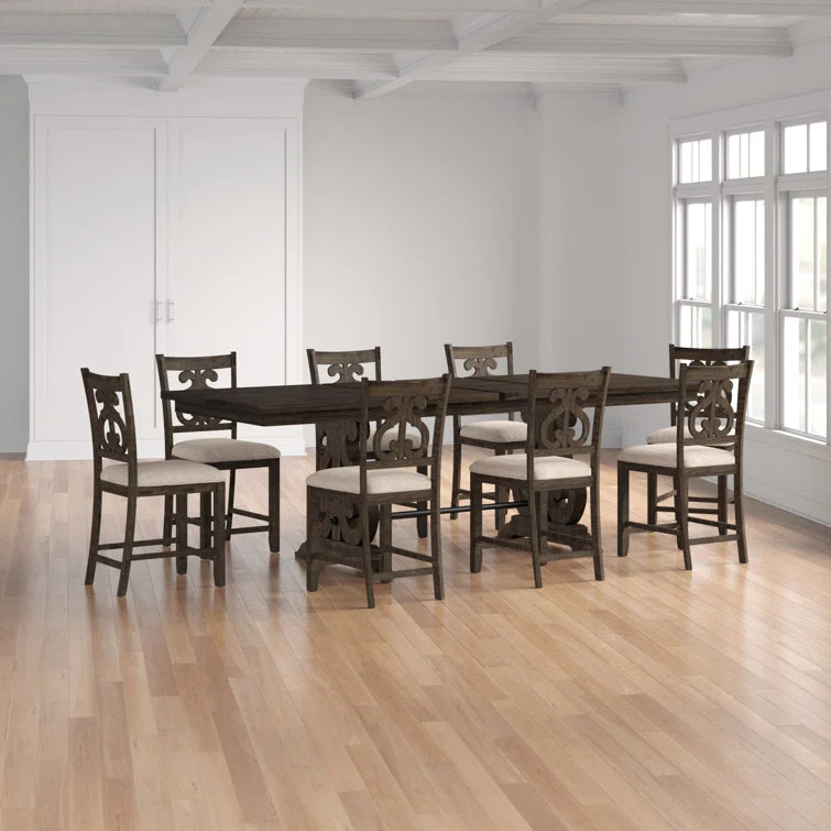 9 - Piece Trestle Dining Set