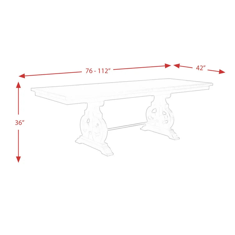 9 - Piece Trestle Dining Set