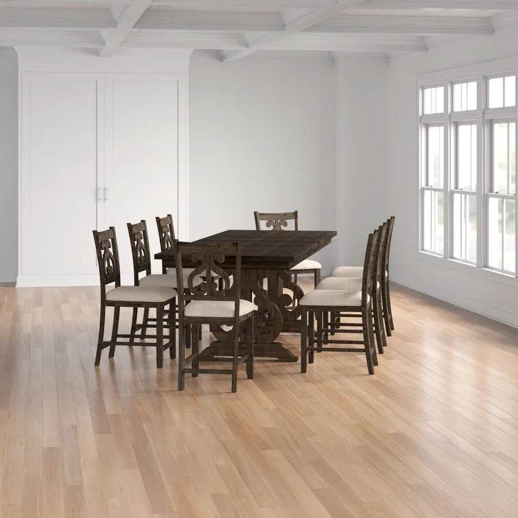 9 - Piece Trestle Dining Set